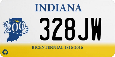 IN license plate 328JW