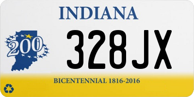 IN license plate 328JX