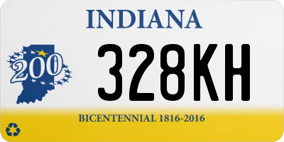 IN license plate 328KH