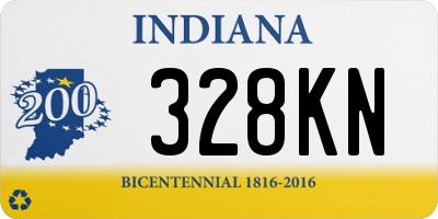 IN license plate 328KN