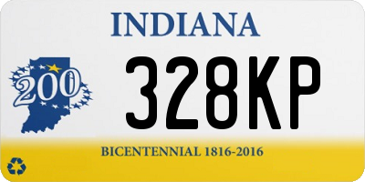 IN license plate 328KP