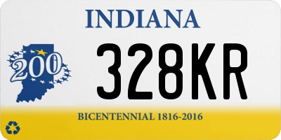 IN license plate 328KR