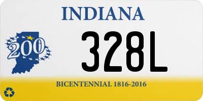 IN license plate 328L