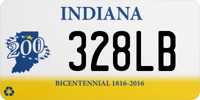 IN license plate 328LB