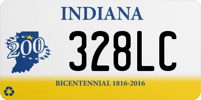 IN license plate 328LC