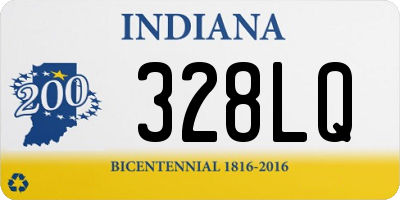 IN license plate 328LQ