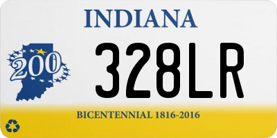 IN license plate 328LR