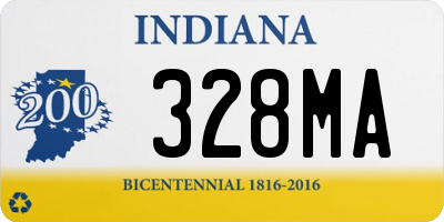 IN license plate 328MA