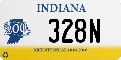 IN license plate 328N