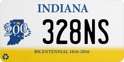 IN license plate 328NS