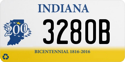 IN license plate 328OB