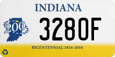 IN license plate 328OF