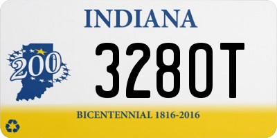 IN license plate 328OT