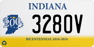 IN license plate 328OV