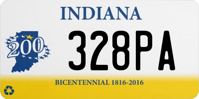 IN license plate 328PA