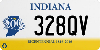 IN license plate 328QV