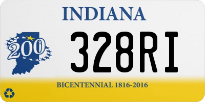 IN license plate 328RI