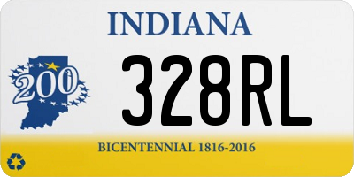 IN license plate 328RL