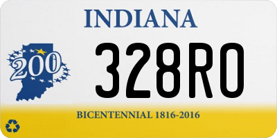 IN license plate 328RO