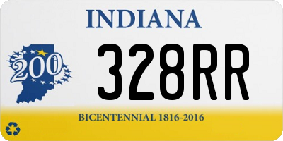 IN license plate 328RR