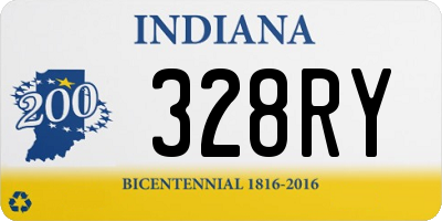 IN license plate 328RY