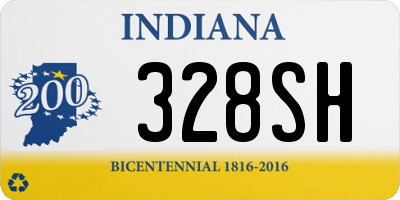 IN license plate 328SH