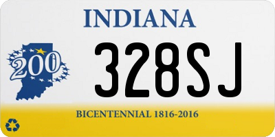 IN license plate 328SJ