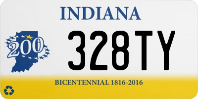 IN license plate 328TY