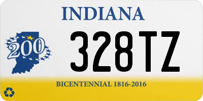 IN license plate 328TZ