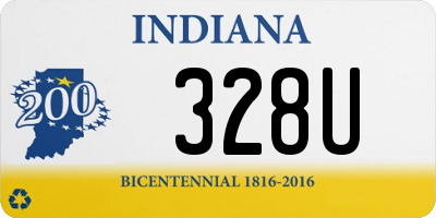 IN license plate 328U