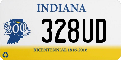 IN license plate 328UD