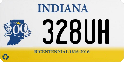 IN license plate 328UH