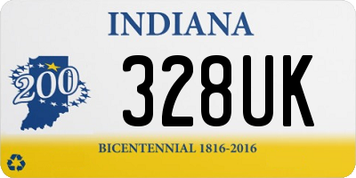 IN license plate 328UK