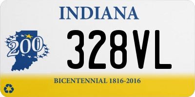 IN license plate 328VL