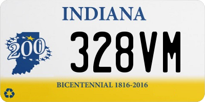 IN license plate 328VM