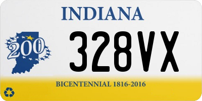 IN license plate 328VX