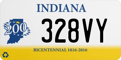 IN license plate 328VY