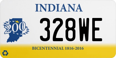 IN license plate 328WE