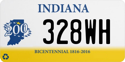 IN license plate 328WH