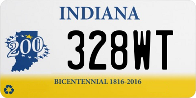 IN license plate 328WT