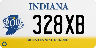 IN license plate 328XB