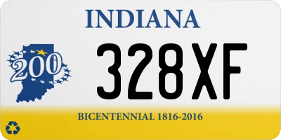 IN license plate 328XF