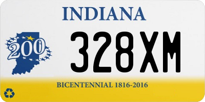 IN license plate 328XM