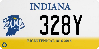 IN license plate 328Y