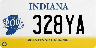 IN license plate 328YA