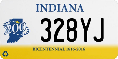 IN license plate 328YJ