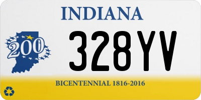 IN license plate 328YV