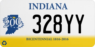 IN license plate 328YY