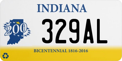 IN license plate 329AL