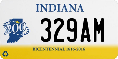 IN license plate 329AM